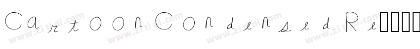 Cartoon Condensed Re字体转换